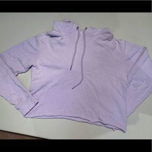 Purple, Crop Top hoodie